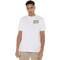 White - Side - Hulk Mens Manga Back Print T-Shirt