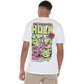 White - Lifestyle - Hulk Mens Manga Back Print T-Shirt