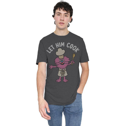 Charcoal - Back - Sesame Street Unisex Adult Let Him Cook T-Shirt