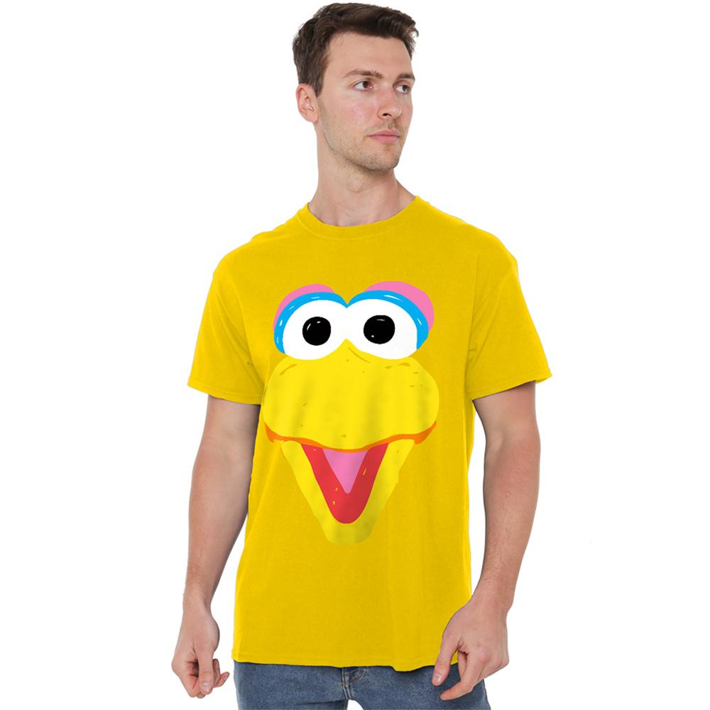 Yellow - Back - Sesame Street Unisex Adult Big Bird Sketch T-Shirt
