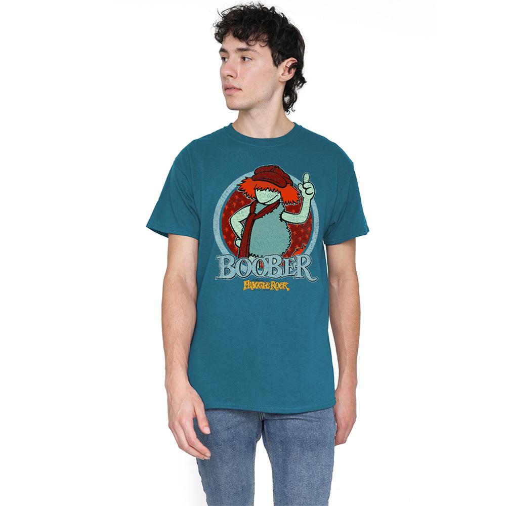 Slate - Back - Fraggle Rock Unisex Adult Boober Fraggle Circle T-Shirt