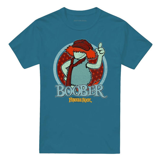 Slate - Front - Fraggle Rock Unisex Adult Boober Fraggle Circle T-Shirt