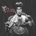 Charcoal - Side - Bruce Lee Unisex Adult The Dragon T-Shirt