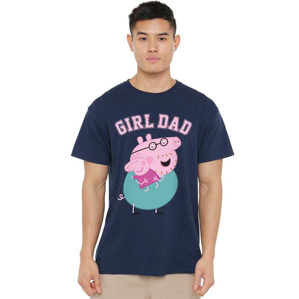 Navy - Lifestyle - Peppa Pig Unisex Adult Girl Dad Daddy Pig T-Shirt