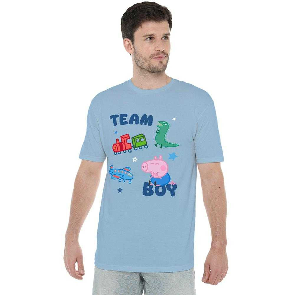 Sky Blue - Lifestyle - Peppa Pig Unisex Adult Team Boy George Pig Icons T-Shirt