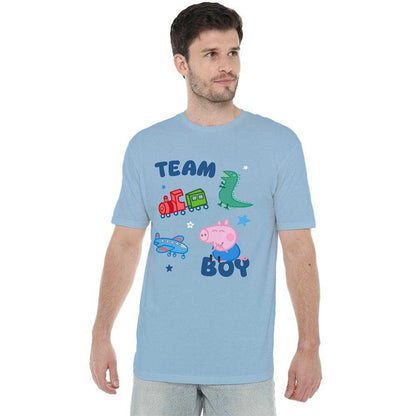 Sky Blue - Lifestyle - Peppa Pig Unisex Adult Team Boy George Pig Icons T-Shirt