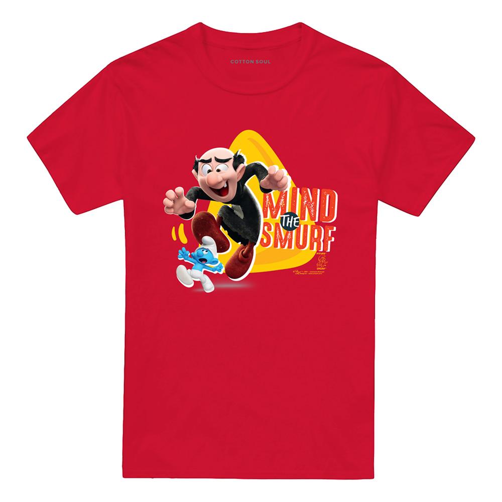 Red - Front - The Smurfs Unisex Adult Mind The Smurf Gargamel T-Shirt
