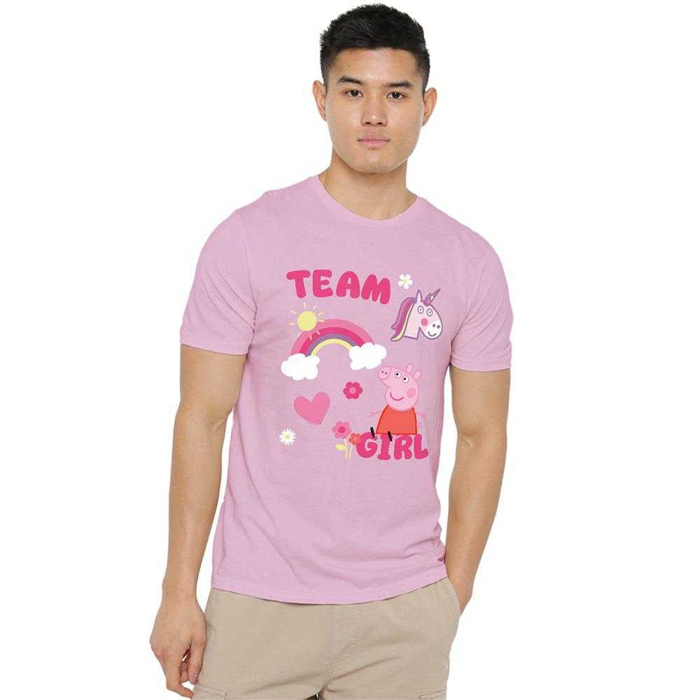Light Pink - Lifestyle - Peppa Pig Unisex Adult Team Girl Icons T-Shirt