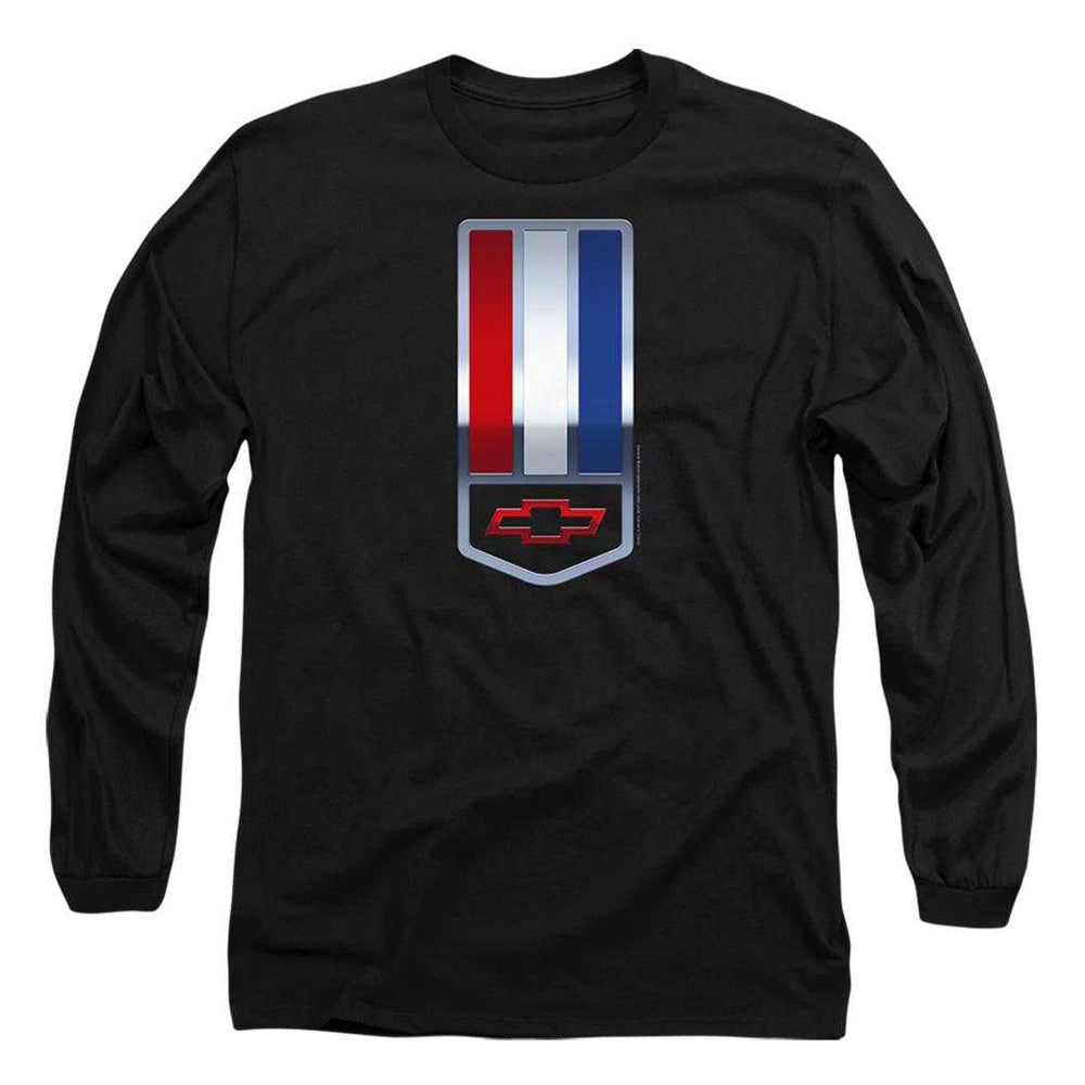 Black - Front - Chevrolet Unisex Adult 1998 Camaro Nameplate Long-Sleeved T-Shirt