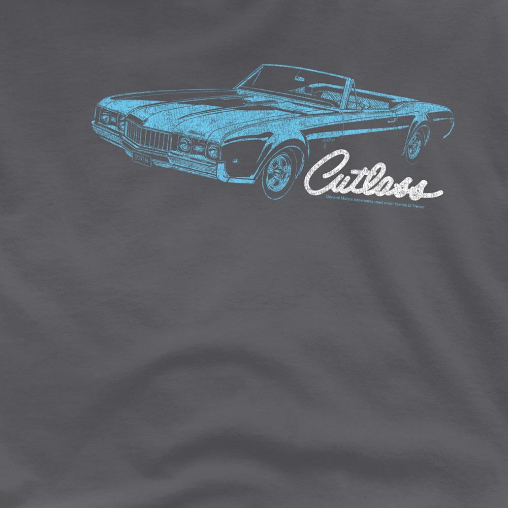 Charcoal - Side - Oldsmobile Unisex Adult 68 Cutlass T-Shirt