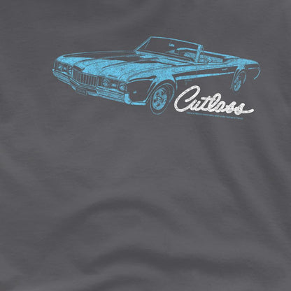 Charcoal - Side - Oldsmobile Unisex Adult 68 Cutlass T-Shirt