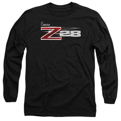 Black - Front - Chevrolet Unisex Adult Z28 Logo Long-Sleeved T-Shirt