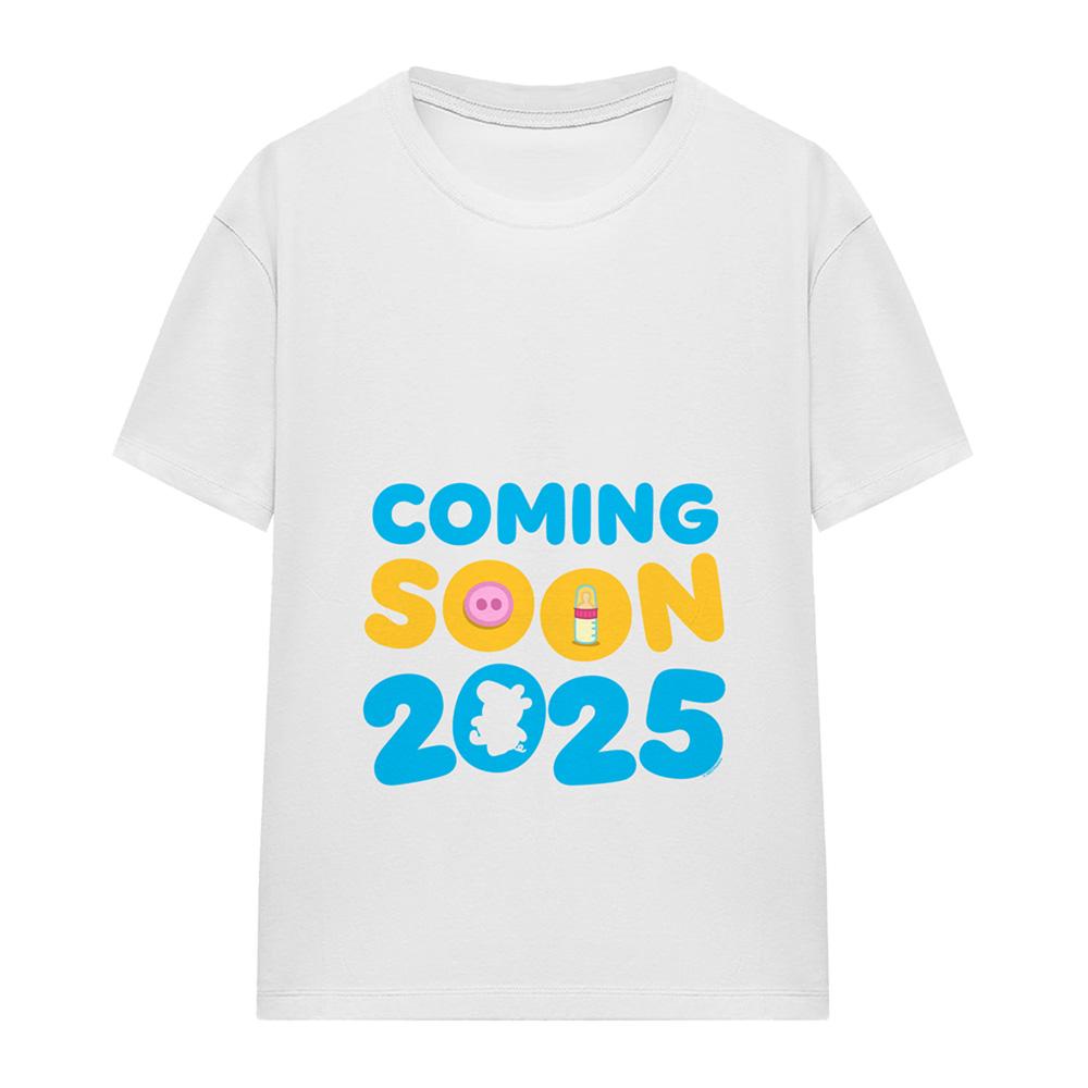 White - Lifestyle - Peppa Pig Womens-Ladies Coming Soon 2025 Bump T-Shirt