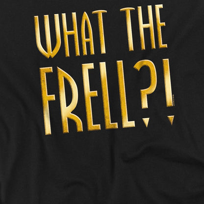 Black - Side - Farscape Unisex Adult What The Frell T-Shirt