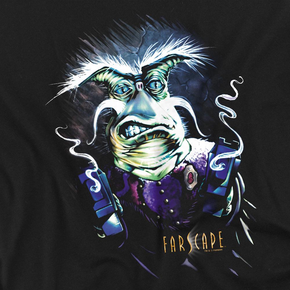 Black - Side - Farscape Unisex Adult Rygel Smoking Guns T-Shirt