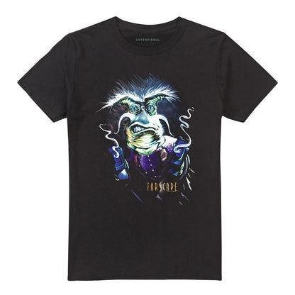 Black - Front - Farscape Unisex Adult Rygel Smoking Guns T-Shirt