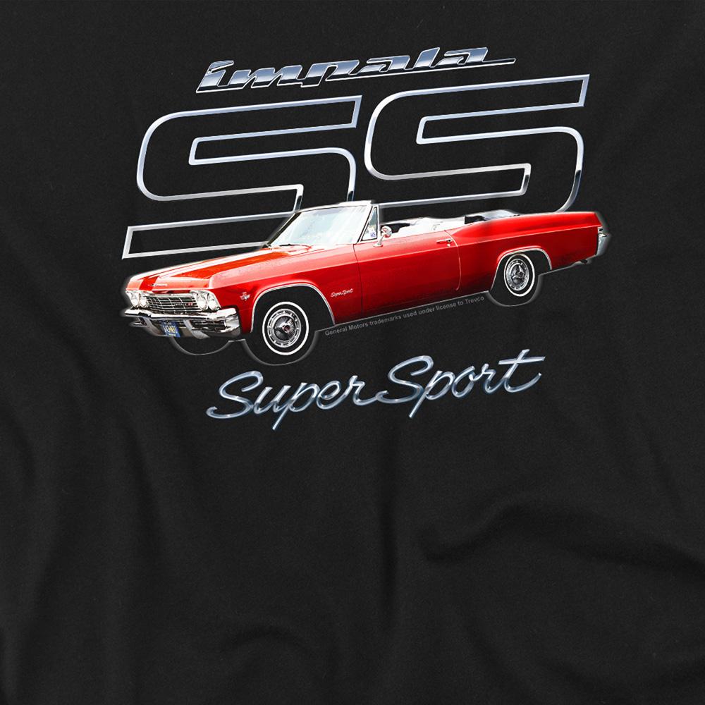 Black - Side - Chevrolet Unisex Adult Impala SS Long-Sleeved T-Shirt