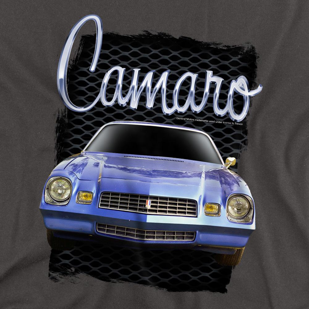 Charcoal - Side - Chevrolet Unisex Adult Yellow Camaro Long-Sleeved T-Shirt