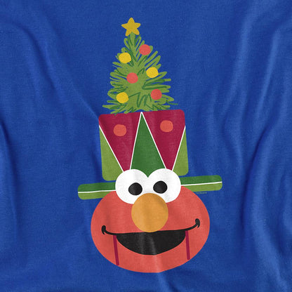 Royal Blue - Back - Sesame Street Unisex Adult Elmo Nutcracker Christmas T-Shirt