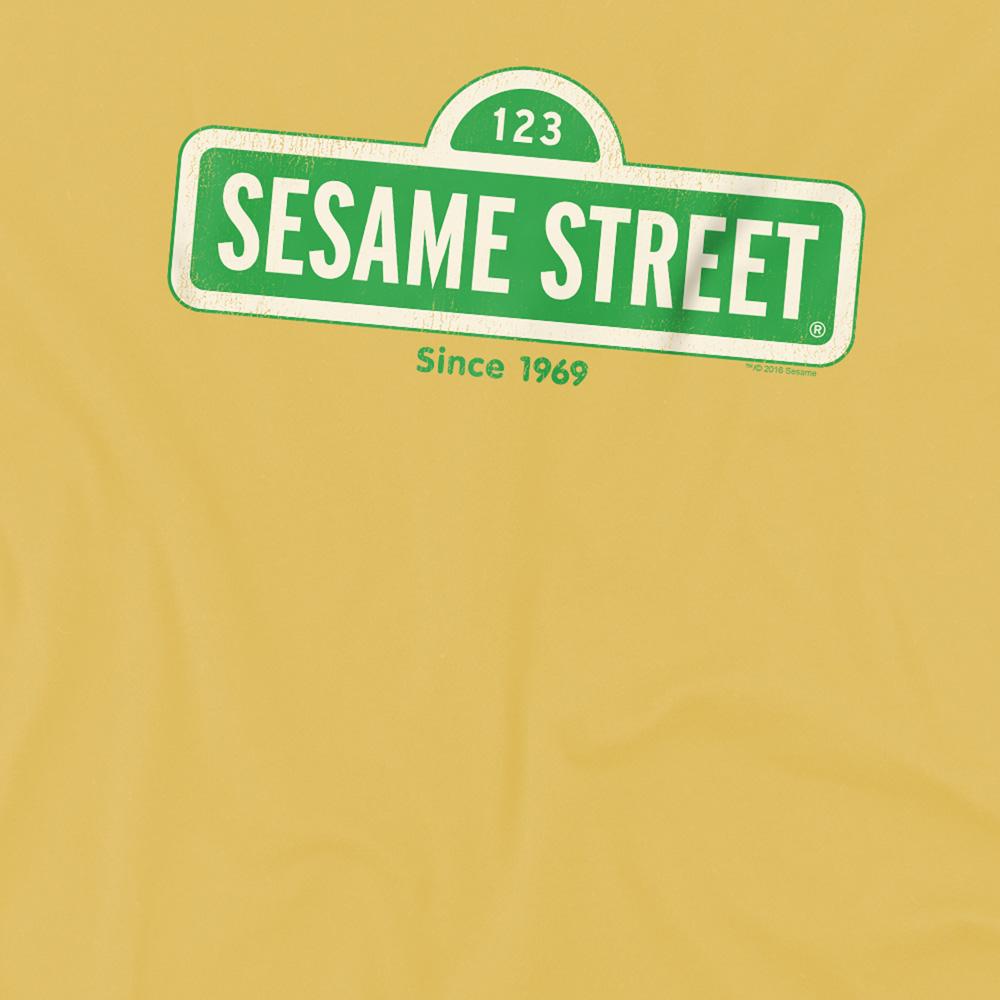Banana Yellow - Side - Sesame Street Unisex Adult Since 1969 T-Shirt