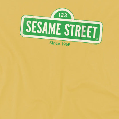 Banana Yellow - Side - Sesame Street Unisex Adult Since 1969 T-Shirt