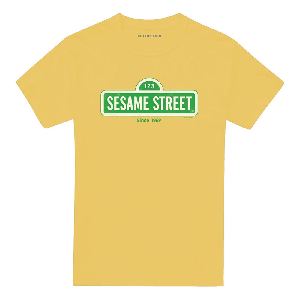 Banana Yellow - Front - Sesame Street Unisex Adult Since 1969 T-Shirt