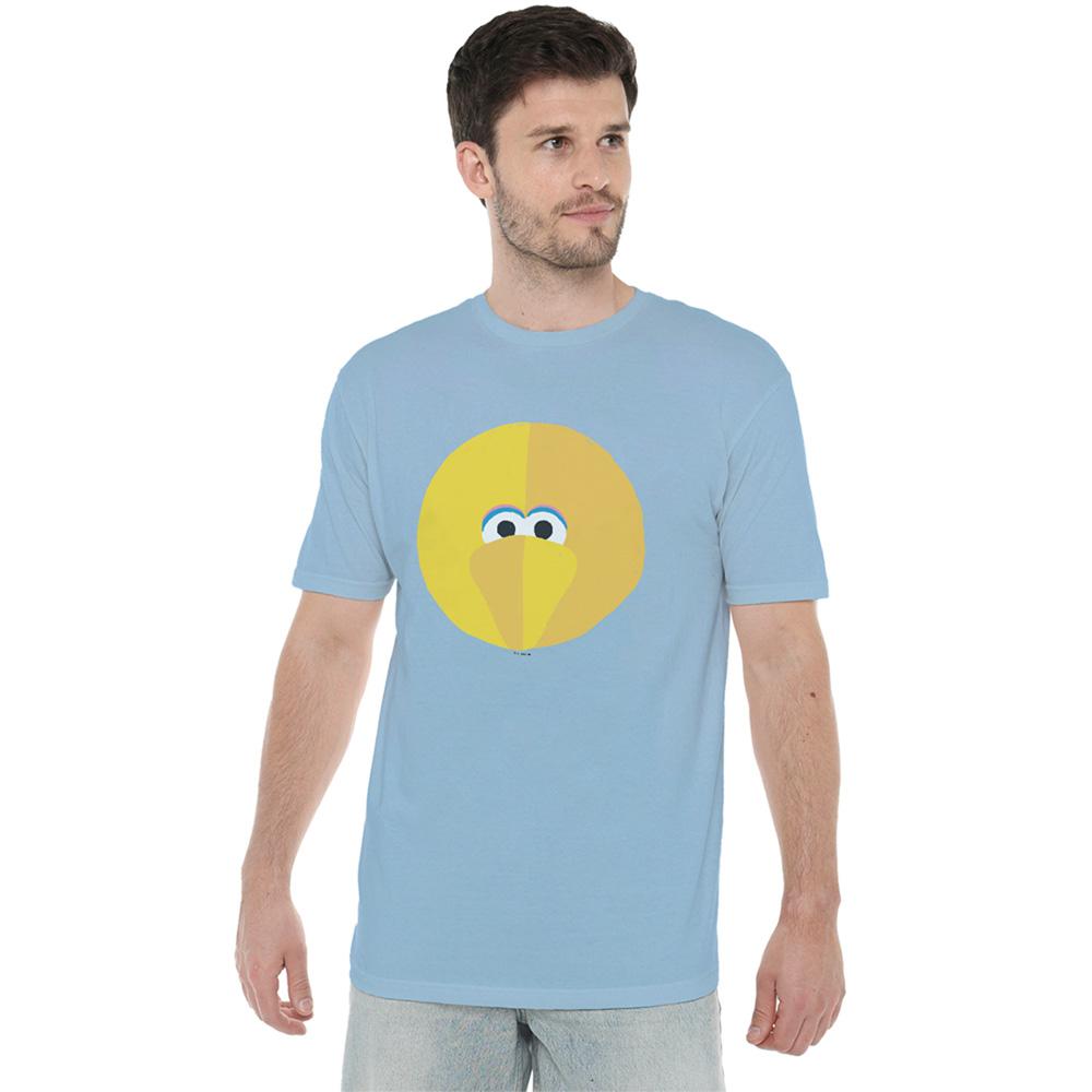 Light Blue - Back - Sesame Street Unisex Adult Big Bird Beak T-Shirt