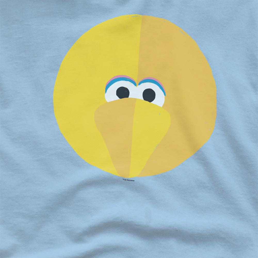 Light Blue - Side - Sesame Street Unisex Adult Big Bird Beak T-Shirt