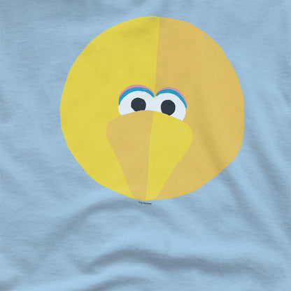 Light Blue - Side - Sesame Street Unisex Adult Big Bird Beak T-Shirt
