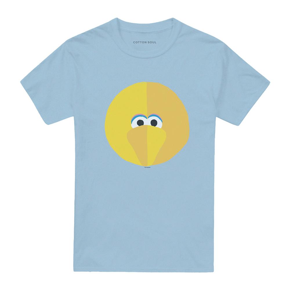 Light Blue - Front - Sesame Street Unisex Adult Big Bird Beak T-Shirt