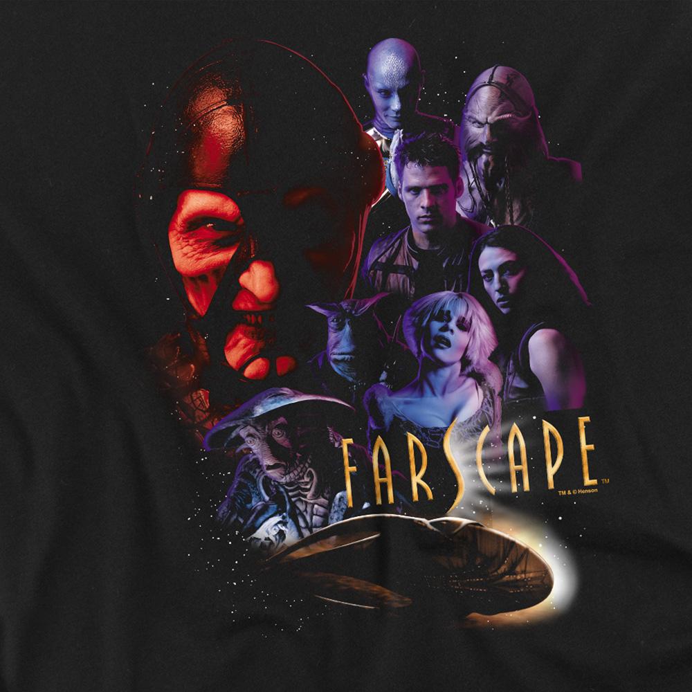 Black - Side - Farscape Unisex Adult Criminally Epic T-Shirt