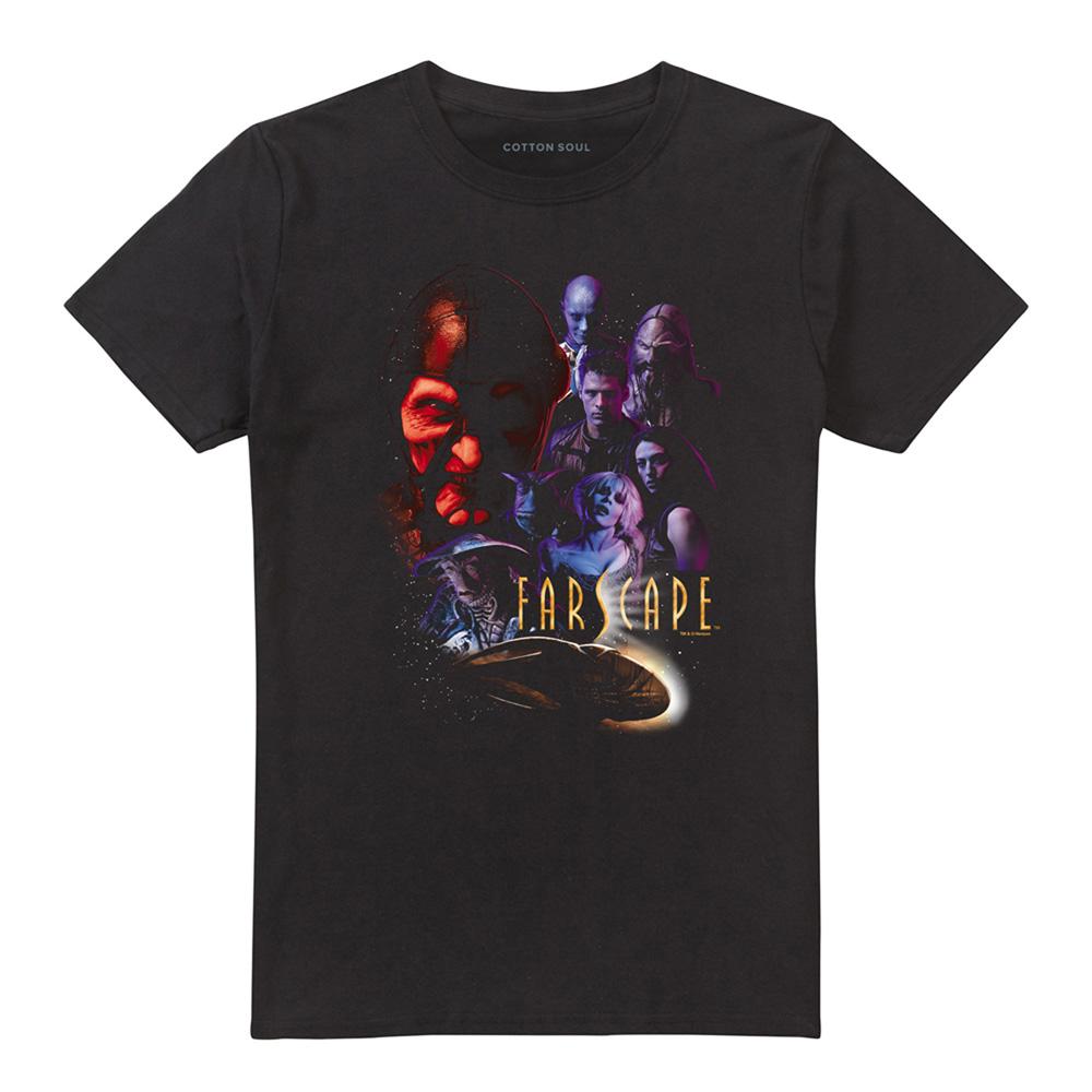 Black - Front - Farscape Unisex Adult Criminally Epic T-Shirt