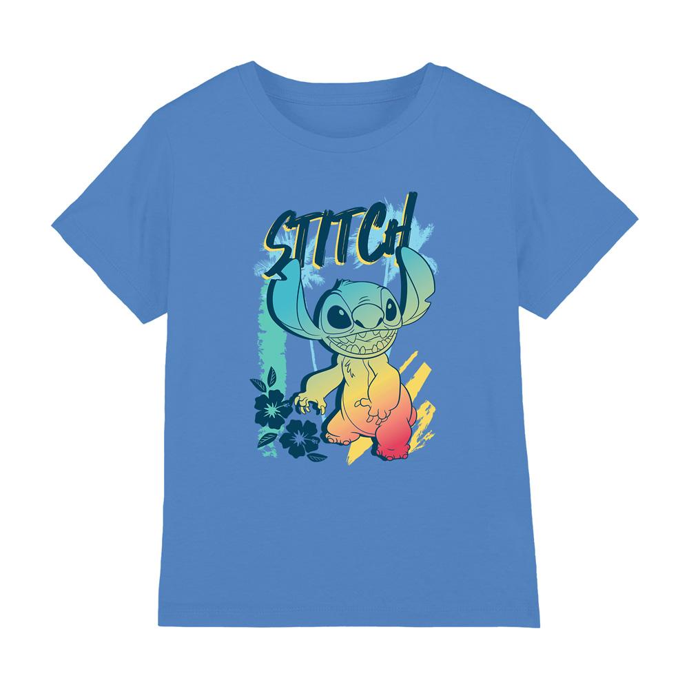 Sapphire - Lifestyle - Lilo & Stitch Childrens-Kids Gradient Beach T-Shirt