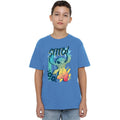 Sapphire - Front - Lilo & Stitch Childrens-Kids Gradient Beach T-Shirt
