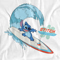 White - Back - Lilo & Stitch Boys Big Wave Surf T-Shirt