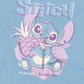 Sky Blue - Back - Lilo & Stitch Girls Pineapple Posterized T-Shirt