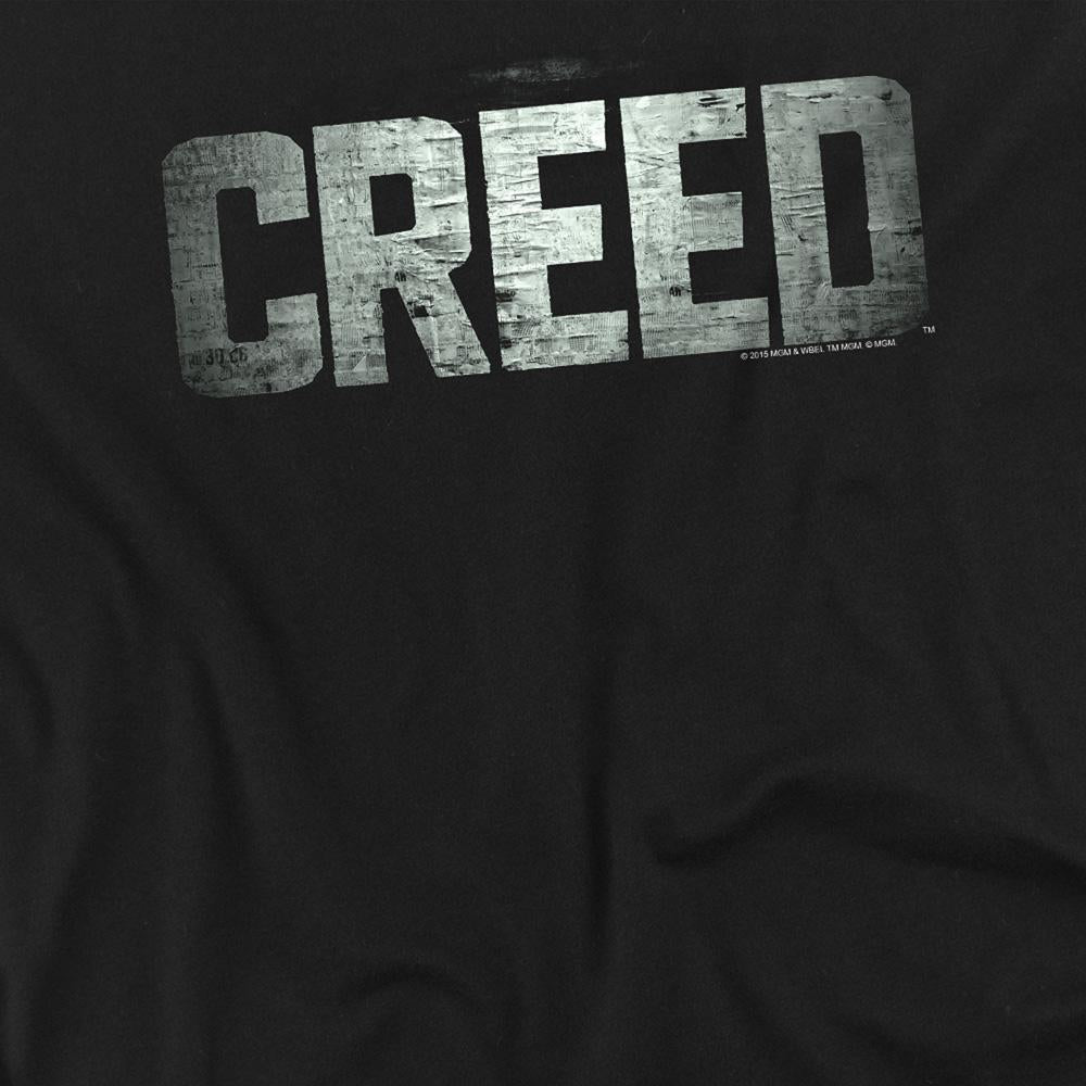 Black - Side - Creed Unisex Adult Logo T-Shirt