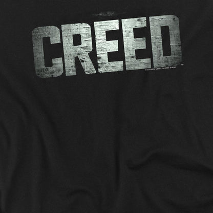 Black - Side - Creed Unisex Adult Logo T-Shirt