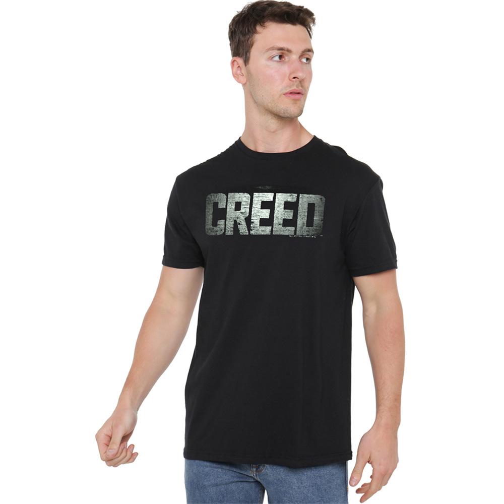 Black - Lifestyle - Creed Unisex Adult Logo T-Shirt