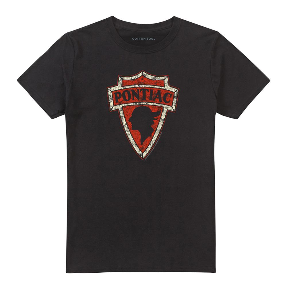 Black - Front - Pontiac Unisex Adult Early Arrowhead T-Shirt