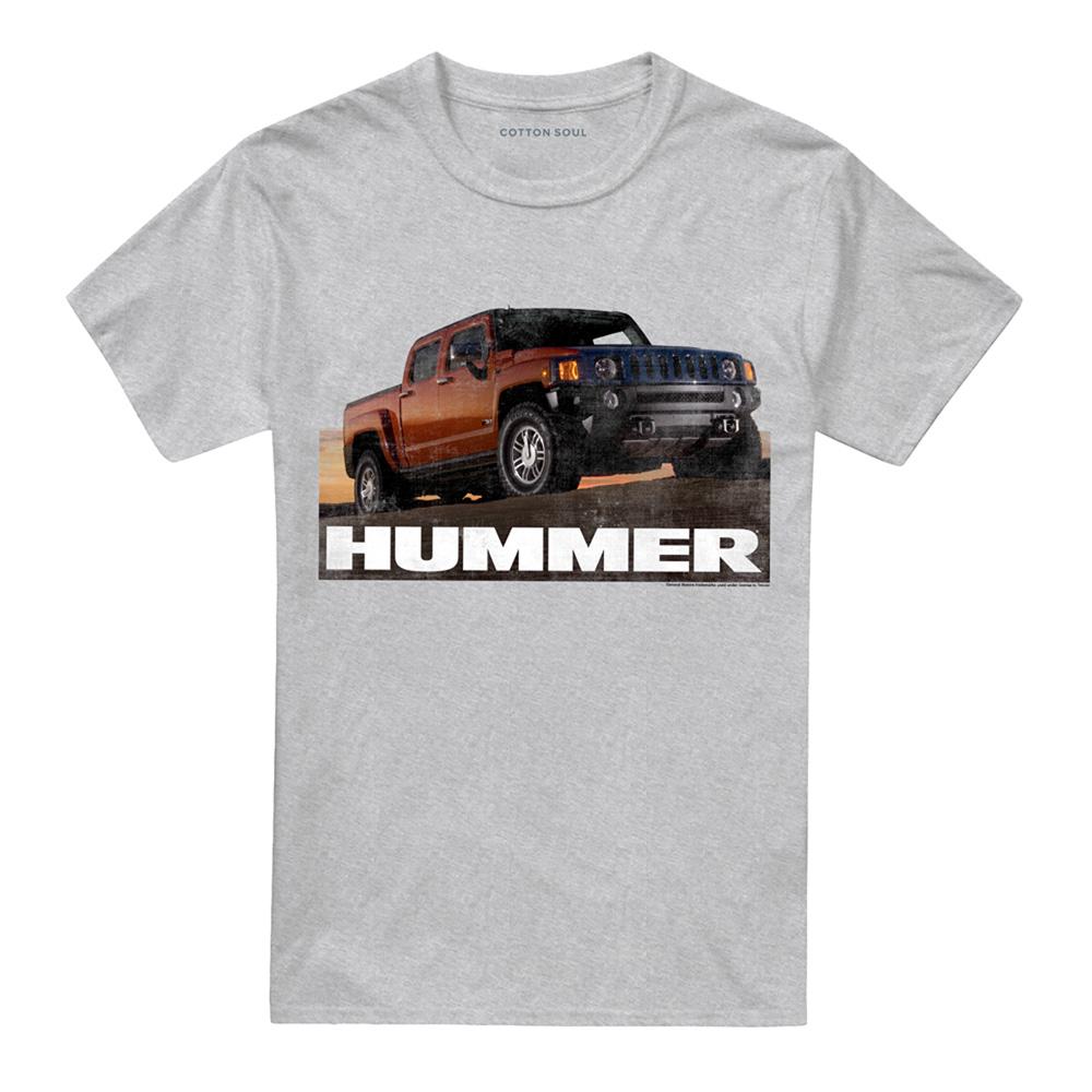 Athletic Heather - Front - Hummer Unisex Adult H3 Ad Heather T-Shirt