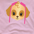 Pink - Side - Paw Patrol Unisex Adult Skye Emoji T-Shirt