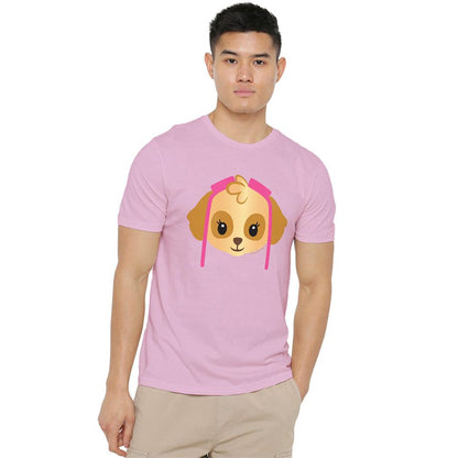 Pink - Lifestyle - Paw Patrol Unisex Adult Skye Emoji T-Shirt