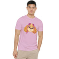 Pink - Back - Paw Patrol Unisex Adult Skye Grin T-Shirt
