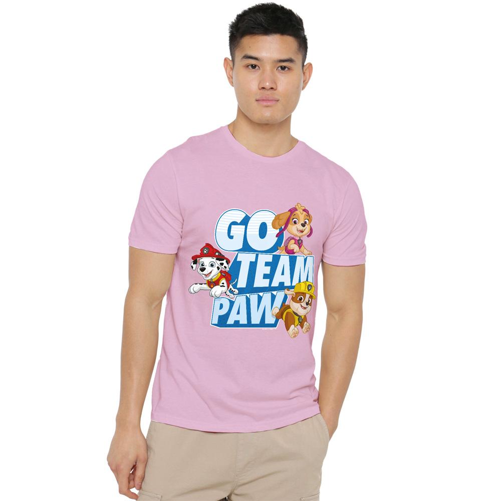 Pink - Lifestyle - Paw Patrol Unisex Adult Go Team Paw T-Shirt