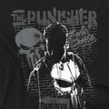Black - Back - Daredevil Unisex Adult Born Again Punisher Graffiti Long-Sleeved T-Shirt