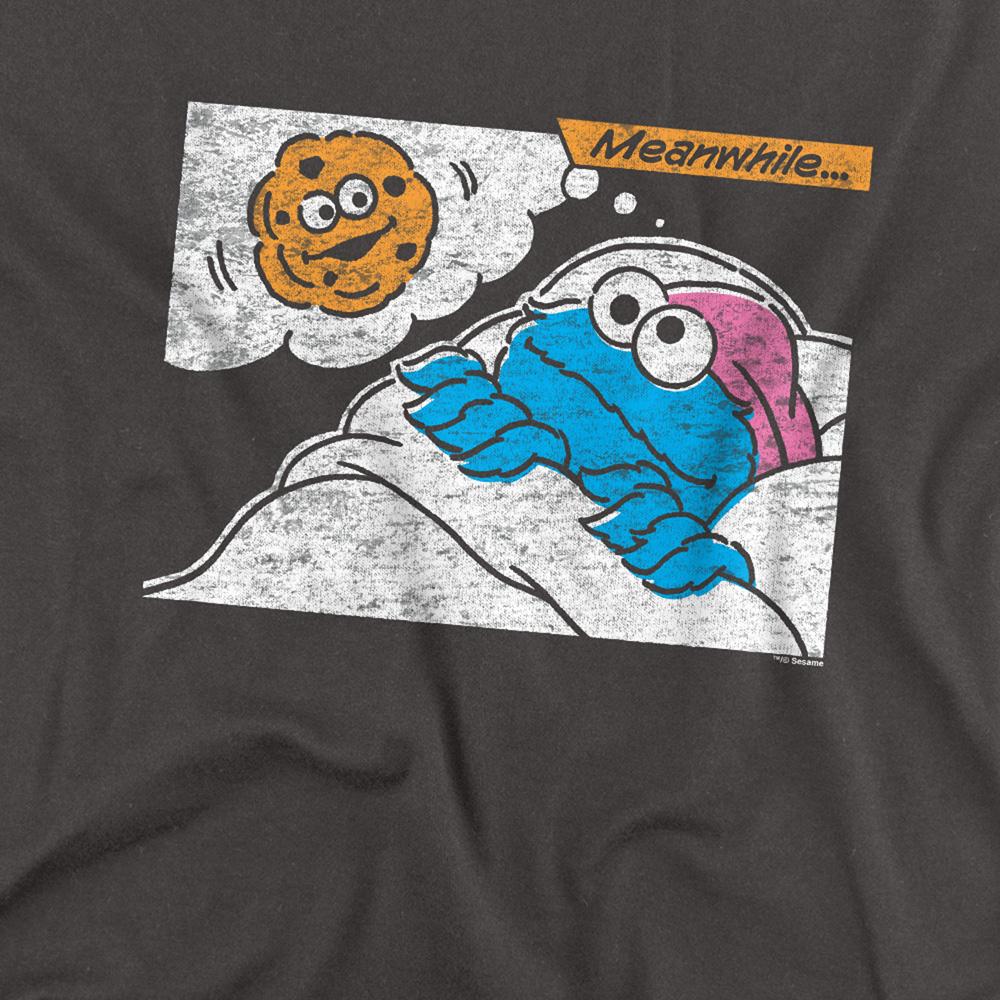 Charcoal - Side - Sesame Street Unisex Adult Meanwhile Long-Sleeved T-Shirt