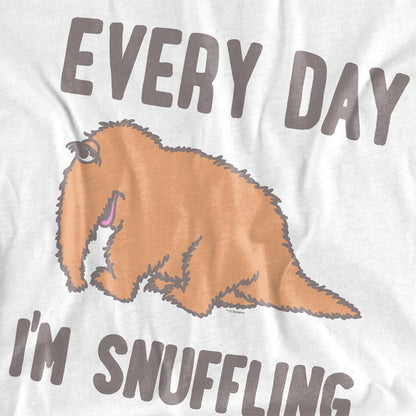 White - Side - Sesame Street Womens-Ladies The Snuffle T-Shirt