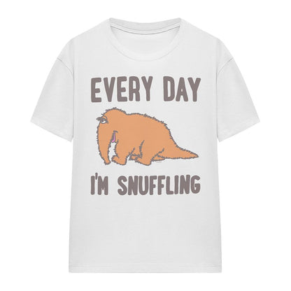 White - Front - Sesame Street Womens-Ladies The Snuffle T-Shirt