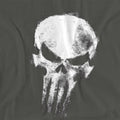 Light Graphite - Back - Daredevil Womens-Ladies Born Again Punisher Skull T-Shirt